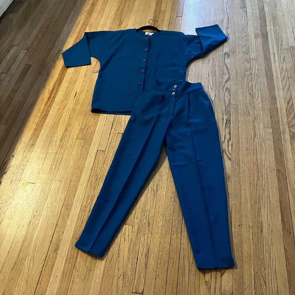 Vintage Spyee size 3 Blue Pant suit